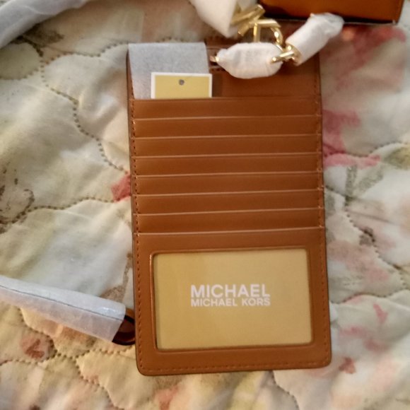 Michael Kors Devon Phone Card Holder Lanyard Air Pod Holder - Picture 4 of 4